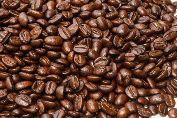 Coffee beans background.