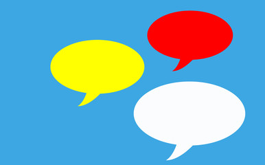 Empty speech bubbles