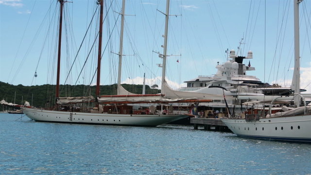 Antigua Nelsons Dock Marina sailboats yachts HD 1187
