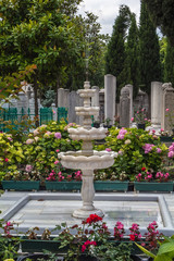 fountain in the cemetery, Istanbul