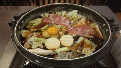 Sukiyaki in Japanese Style