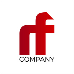 Obraz premium R F logo