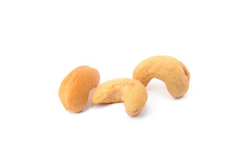 three cashew nuts
