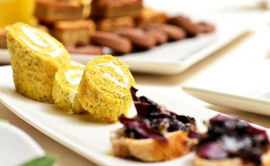 Selection of Spanish tapas served