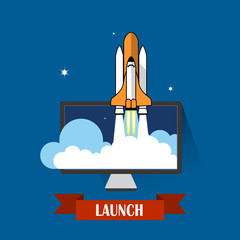 Obraz premium Concept of new business project and launch a new innovation product