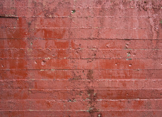 Red painted concrete wall texture