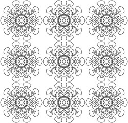 Abstract flowers pattern