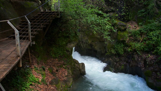 Small scenic river in natural park