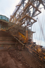 Fototapeta premium Huge coal mining coal machine