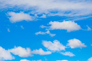 blue sky with cloud closeup