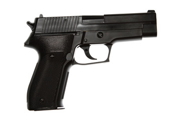 Hand gun isolated on white