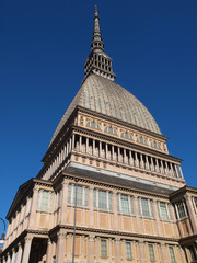 Fototapeta na wymiar The Mole Antonelliana in Turin, Italy.