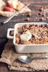 Apple crumble