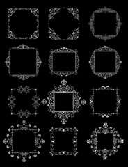 Wedding decorative frames (black and white)