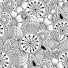 Seamless black and white pattern. 