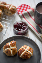 English cream tea, fresh scones