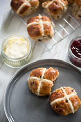 English cream tea, fresh scones