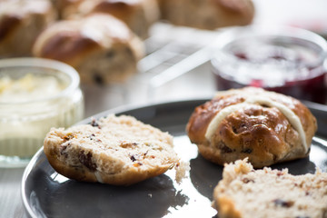 English cream tea, fresh scones
