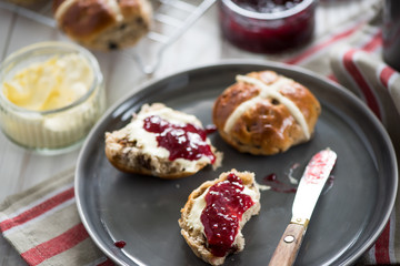 Serving fresh homemade scones