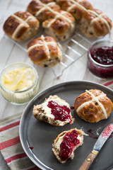Serving fresh homemade scones
