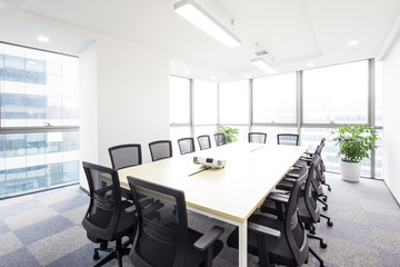 interior of meeting room in moder office