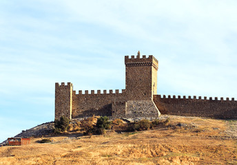 Fototapeta na wymiar Fortress wall and tower