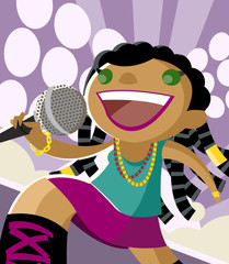 mujer cantante estrella músical © matiasdelcarmine
