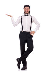 Young gentleman isolated on white