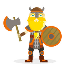 guerrero vikingo con barba