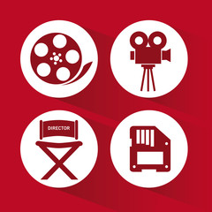 Cinema Icons vector design