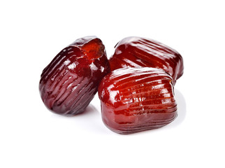 Jujube coating syrup on a white background.