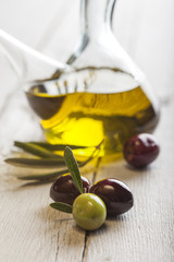 Olives with extra virgin olive oil