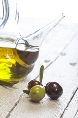 Olives with extra virgin olive oil
