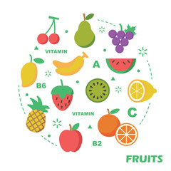 fruit flat design