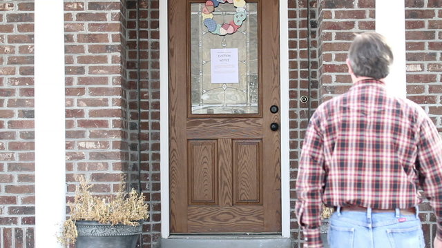 Eviction Notice man reads post P HD 8870
