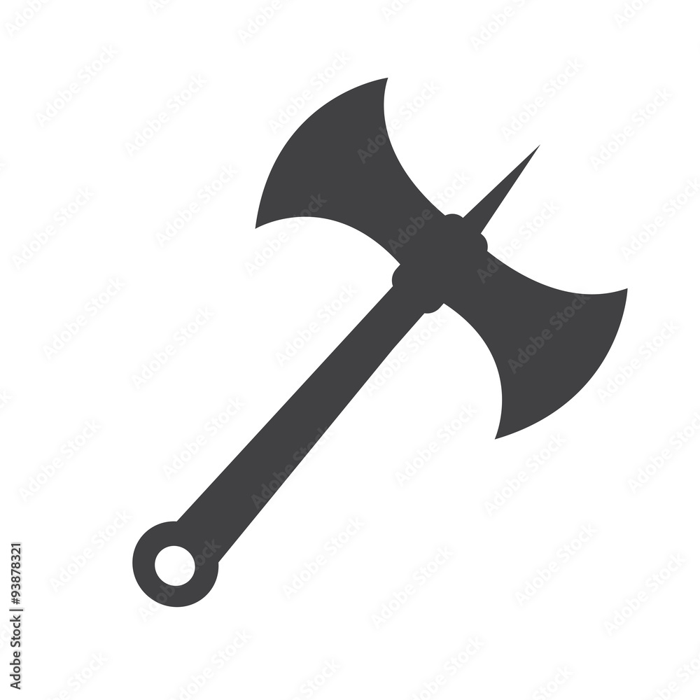 Wall mural Battle axe icon