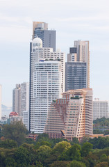 Fototapeta na wymiar Buildings from pattaya city of thailand