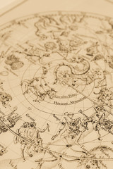 Obraz na płótnie Canvas アンティークの天体図