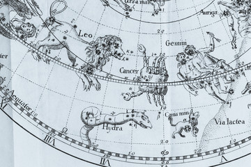 アンティークの天体図
