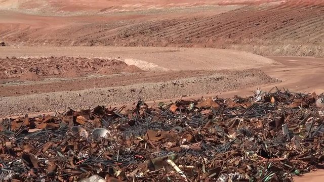 Moab Utah uranium mill building cleanup UMTRA zoom out 4K