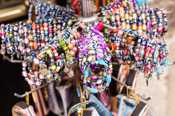 bracelets at the bazar of Istanbul 