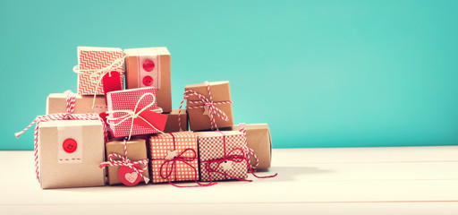 Collection of little handmade gift boxes