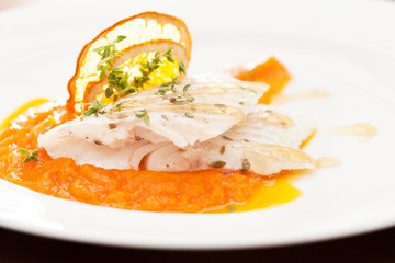 fish with orange