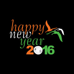happy new year 2016 vector 
