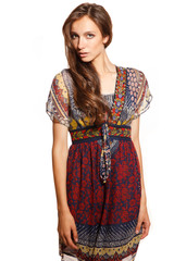 Young  shiny woman  portrait