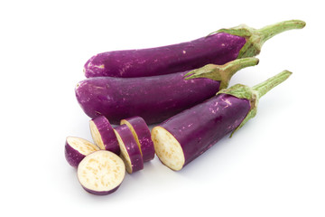 Eggplant isolated on white background