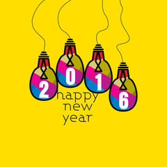 creative happy new year vector 