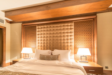 Hotel room with modern interior
