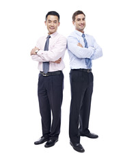 Portrait of two businessmen