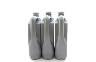 Gallon oil isolated on white background